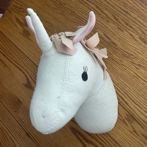 Hanging unicorn head